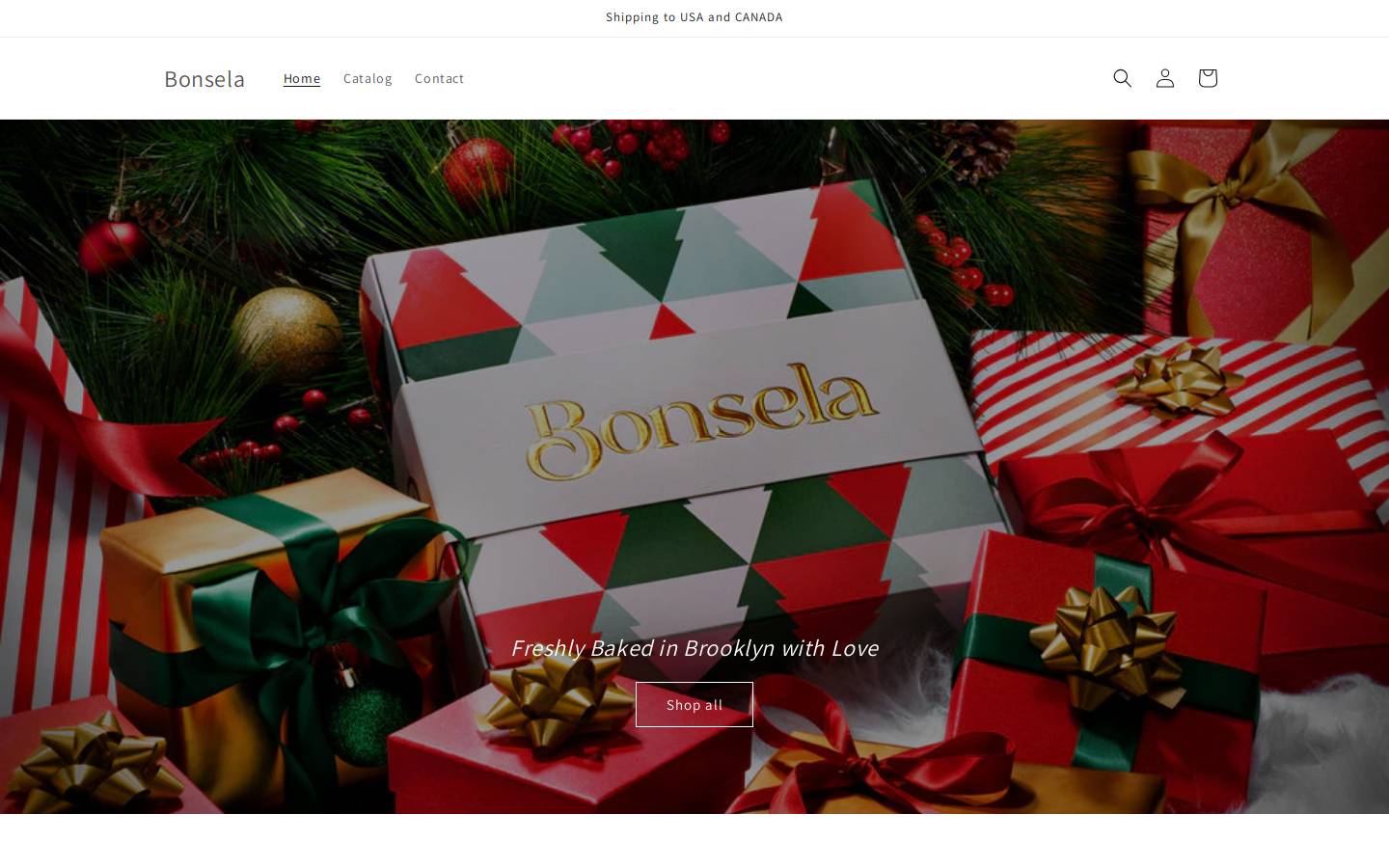 bonselagifts.com homepage screenshot