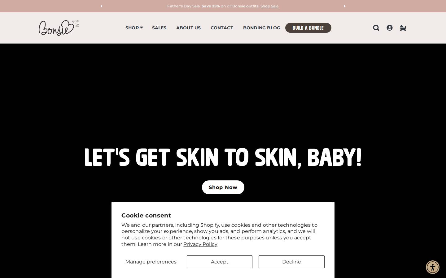 bonsie.com homepage screenshot
