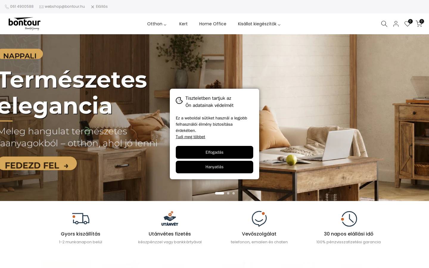 Bontour homepage screenshot