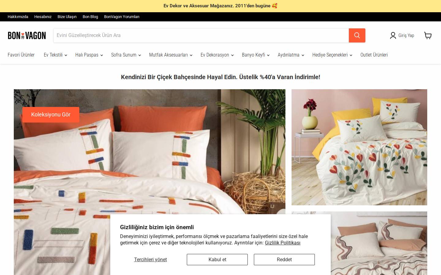 Bonvagon homepage screenshot