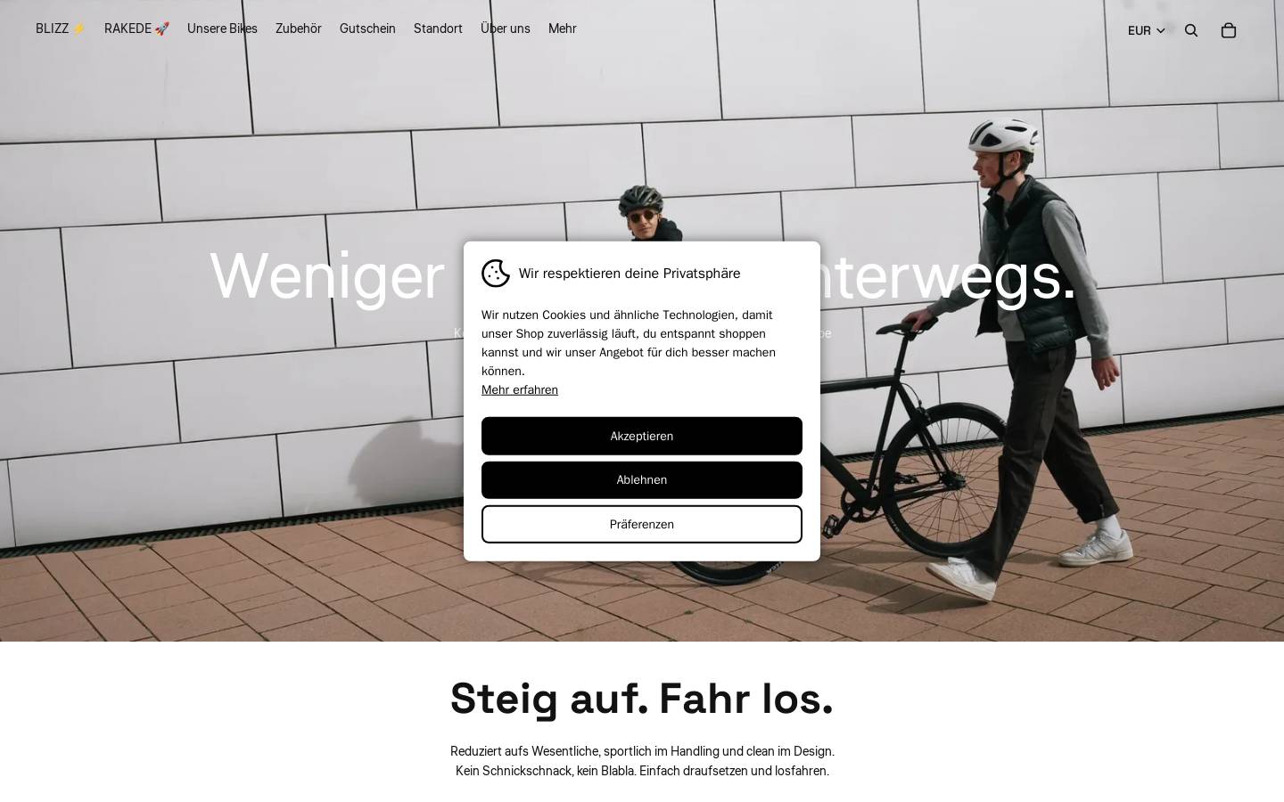 bonvelo homepage screenshot