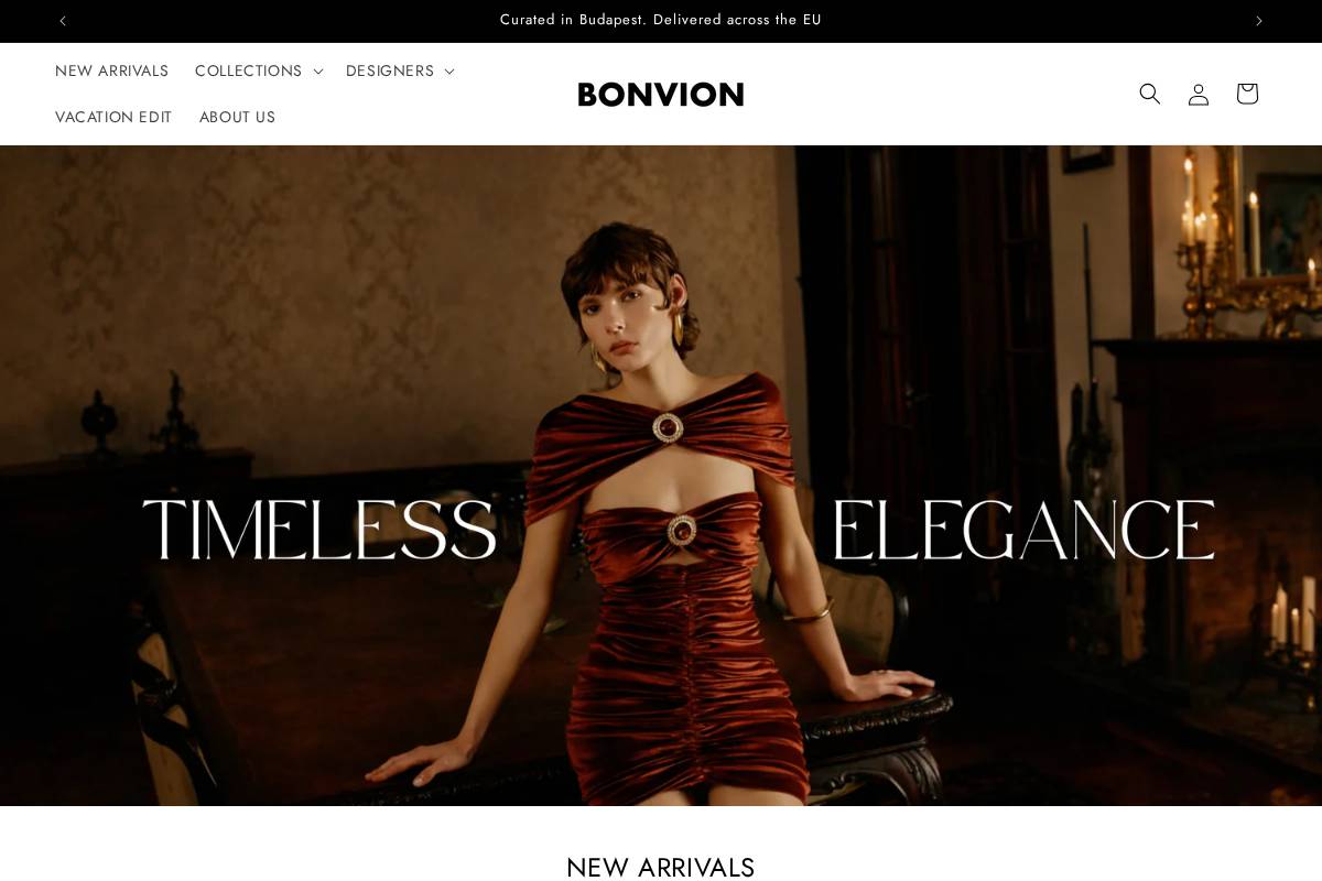 BONVION.COM homepage screenshot
