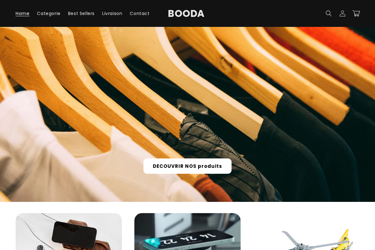 BOODA homepage screenshot