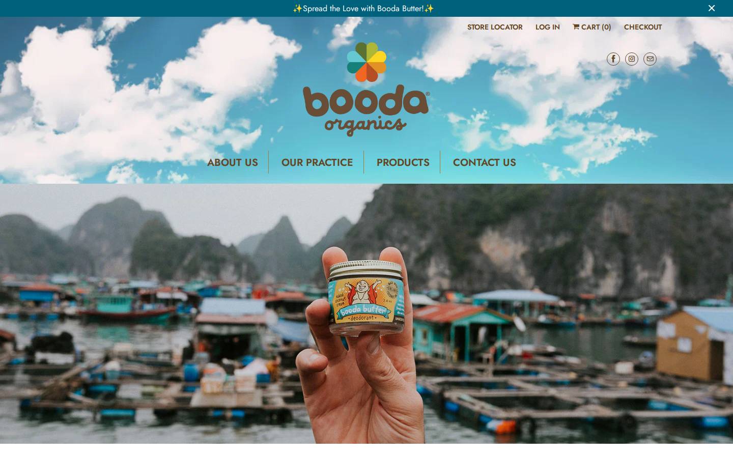 boodaorganics.com homepage screenshot