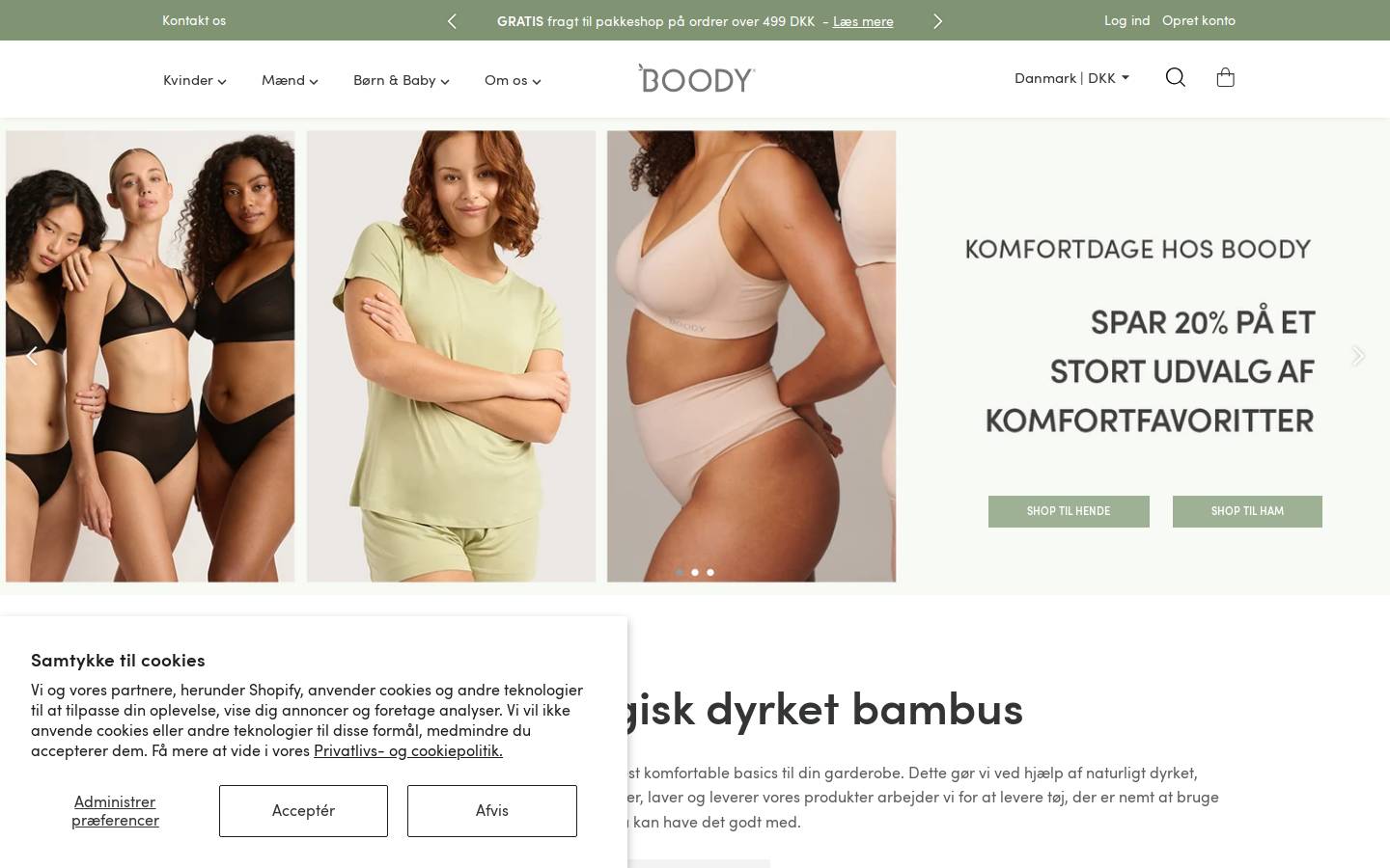 Boody Denmark homepage screenshot