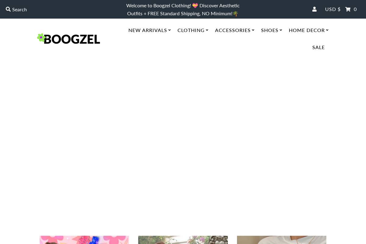Boogzelclothing homepage screenshot