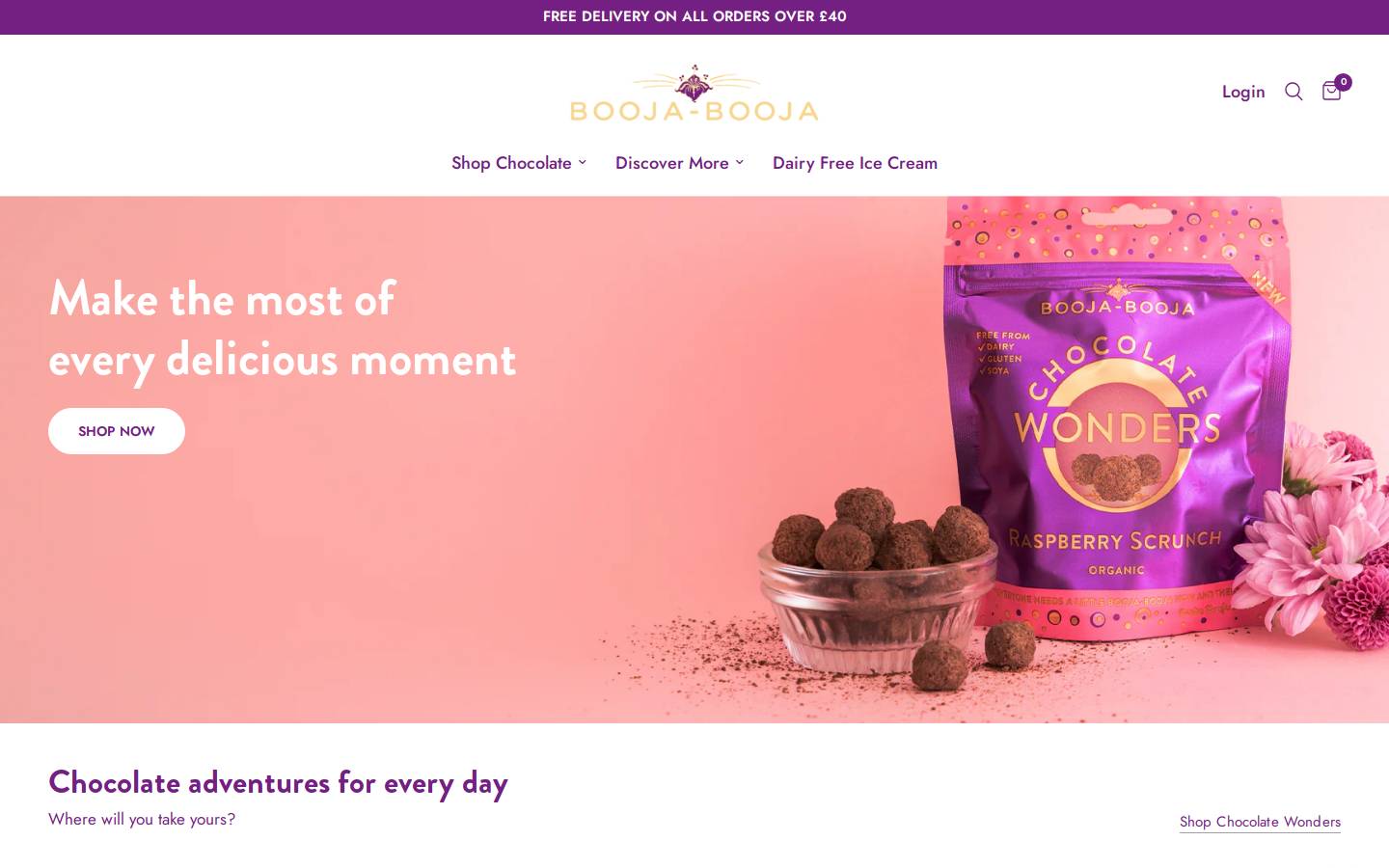 Booja-Booja homepage screenshot