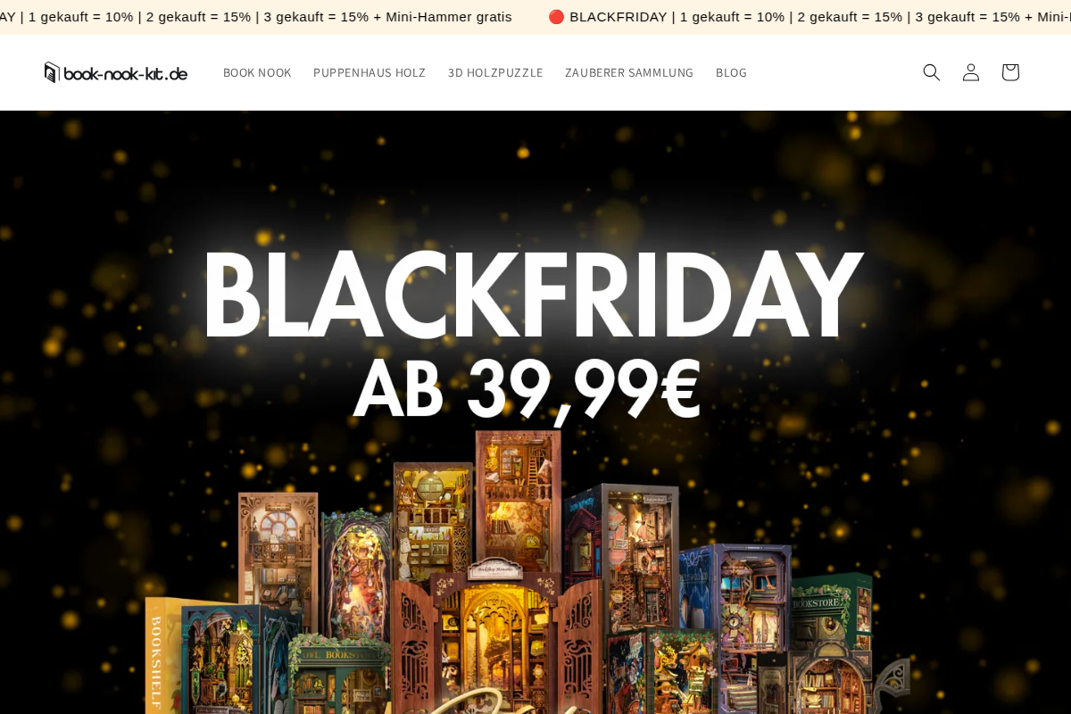 Book Nook Deutschland homepage screenshot