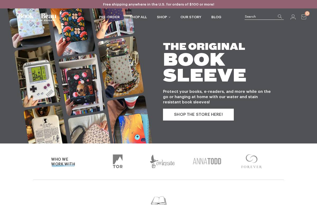 bookbeau.com homepage screenshot