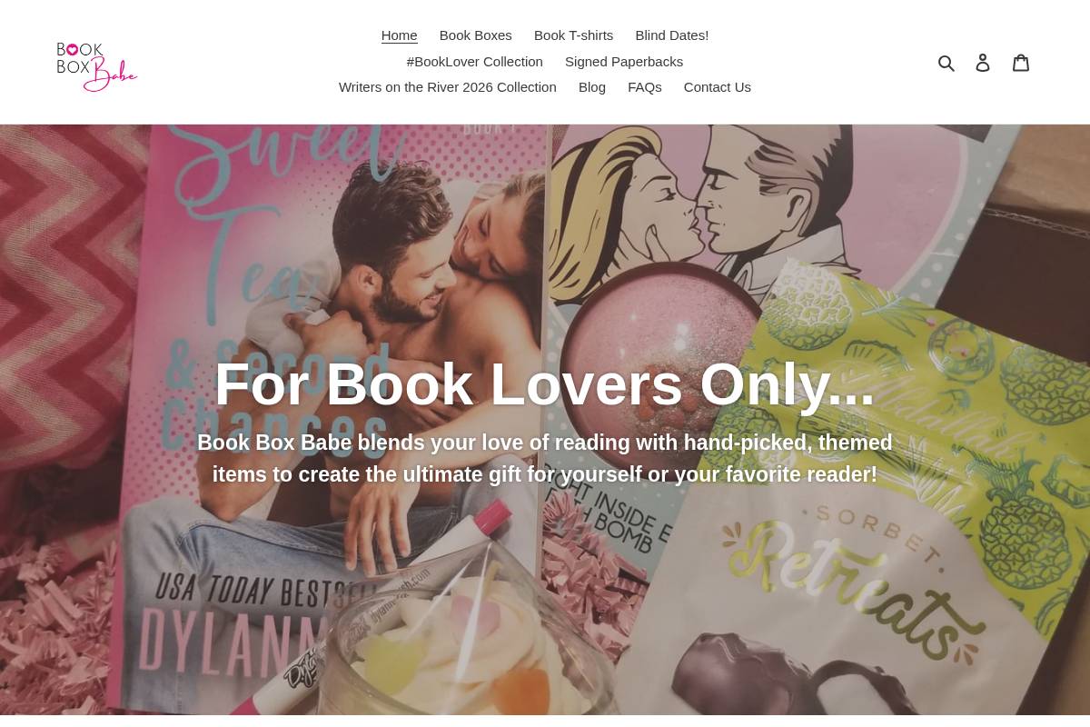 bookboxbabe.com homepage screenshot