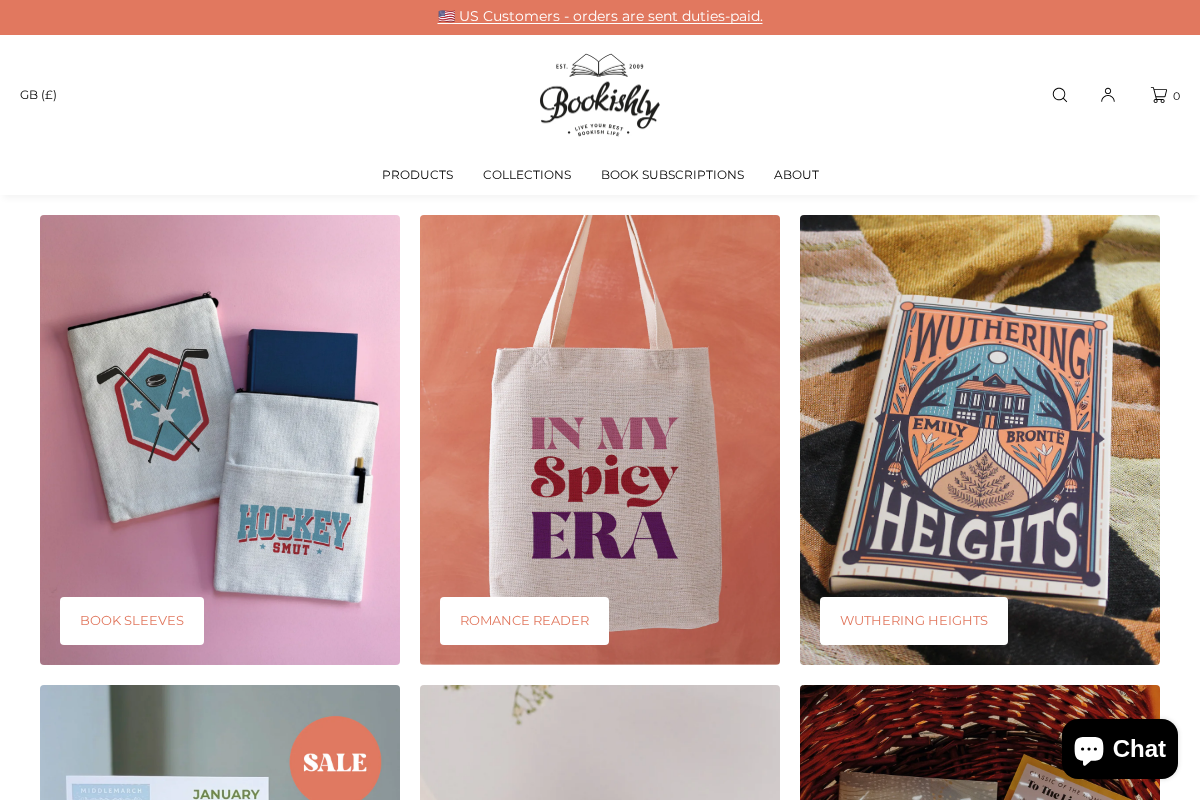 Bookishly homepage screenshot