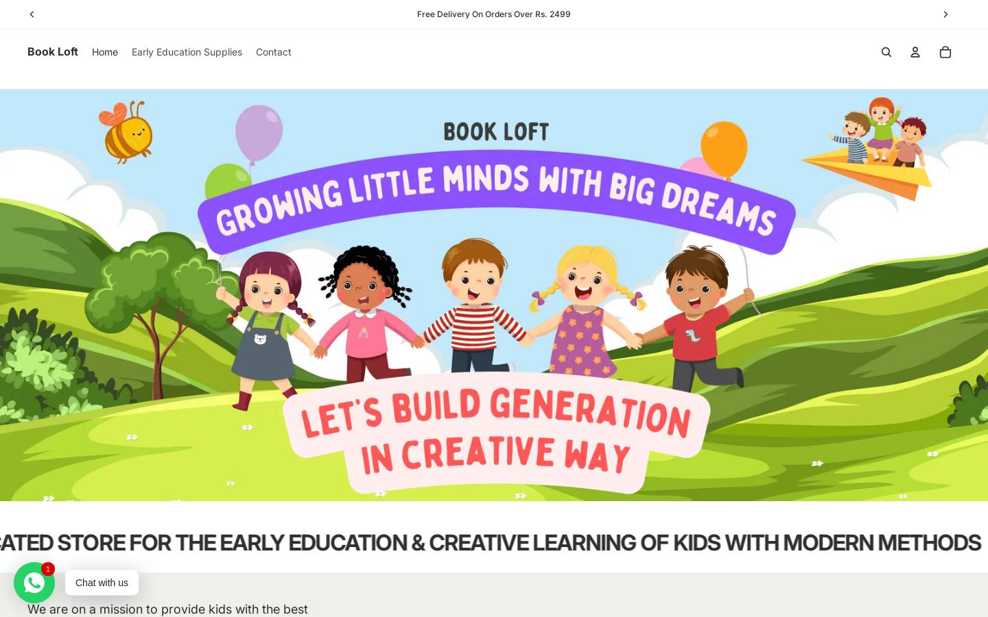 bookloft.online homepage screenshot