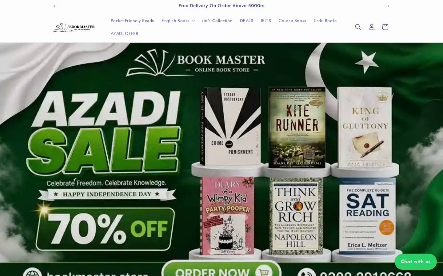 bookmaster.store homepage screenshot