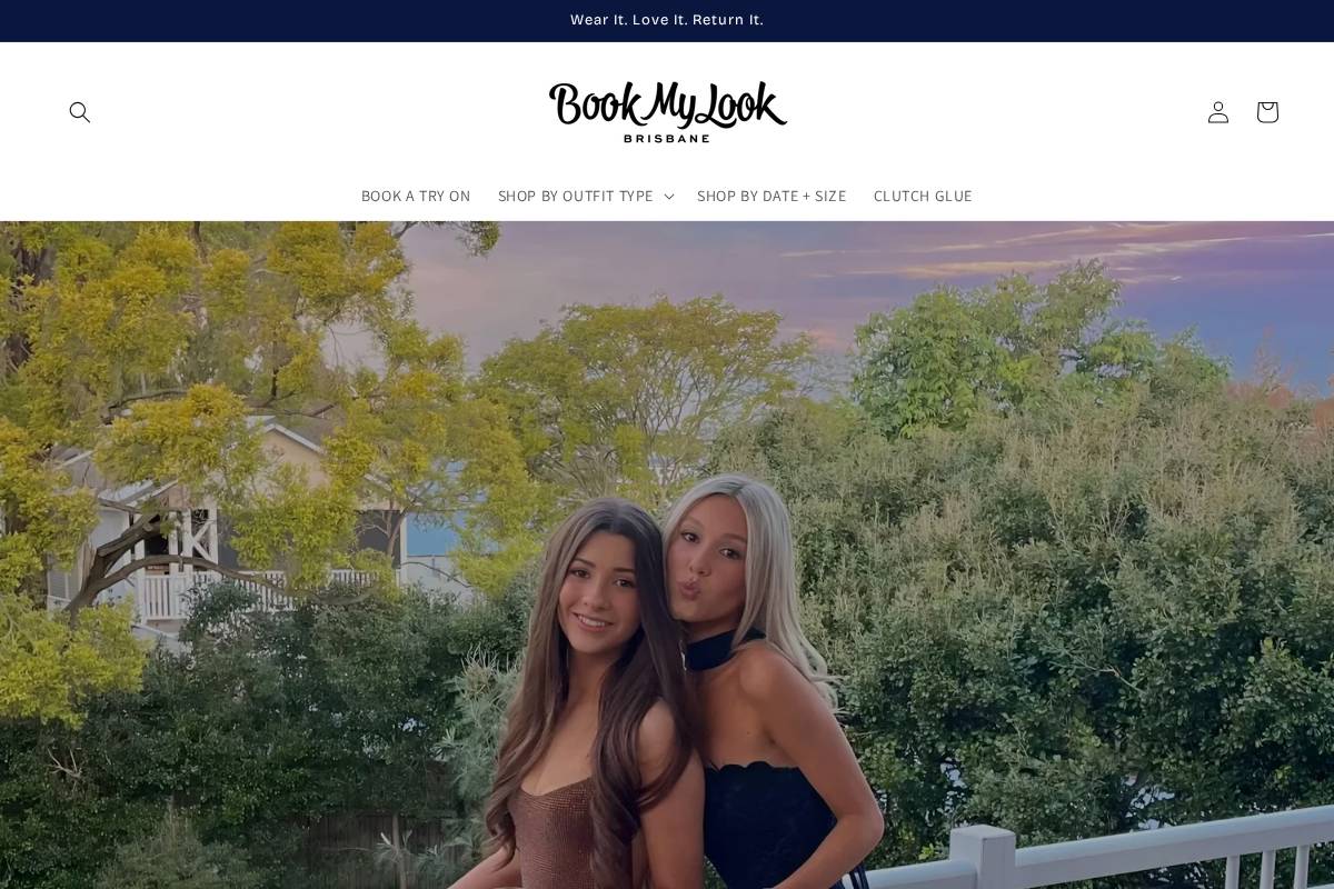 bookmylookbrisbane.com homepage screenshot