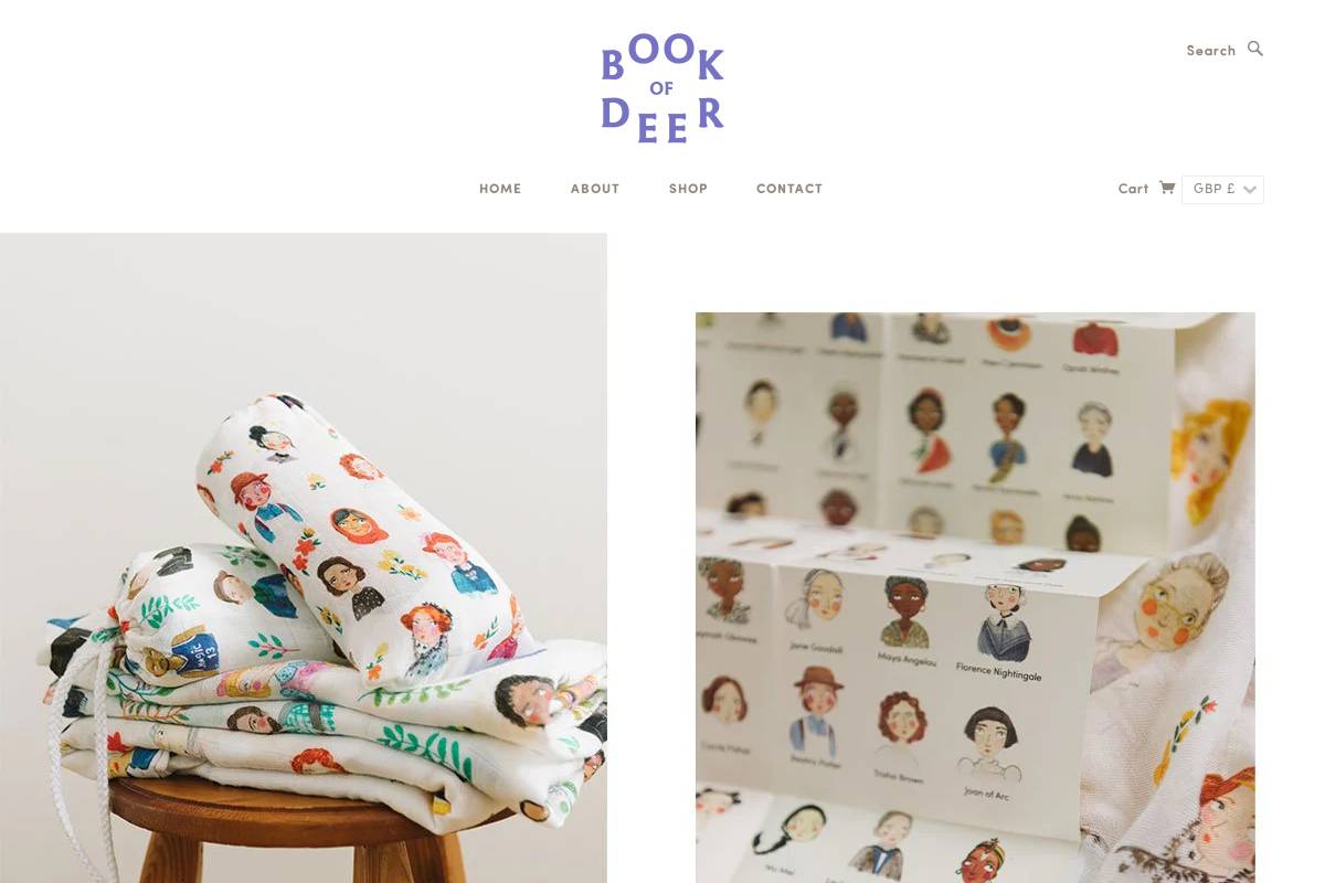 bookofdeer.com homepage screenshot