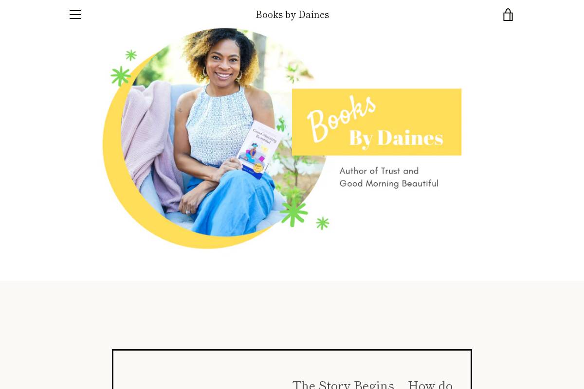booksbydaines.com homepage screenshot
