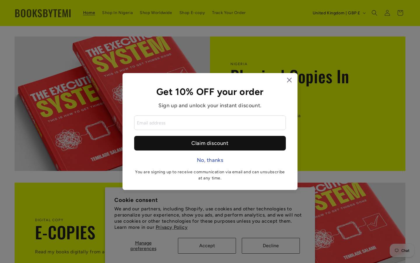booksbytemi.com homepage screenshot