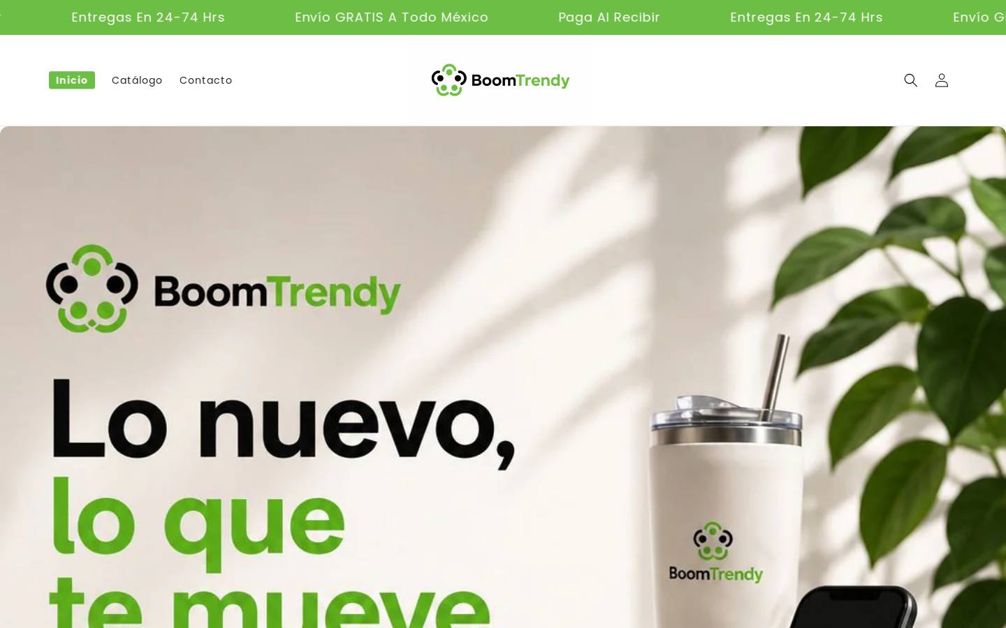 boom-trendy.com homepage screenshot