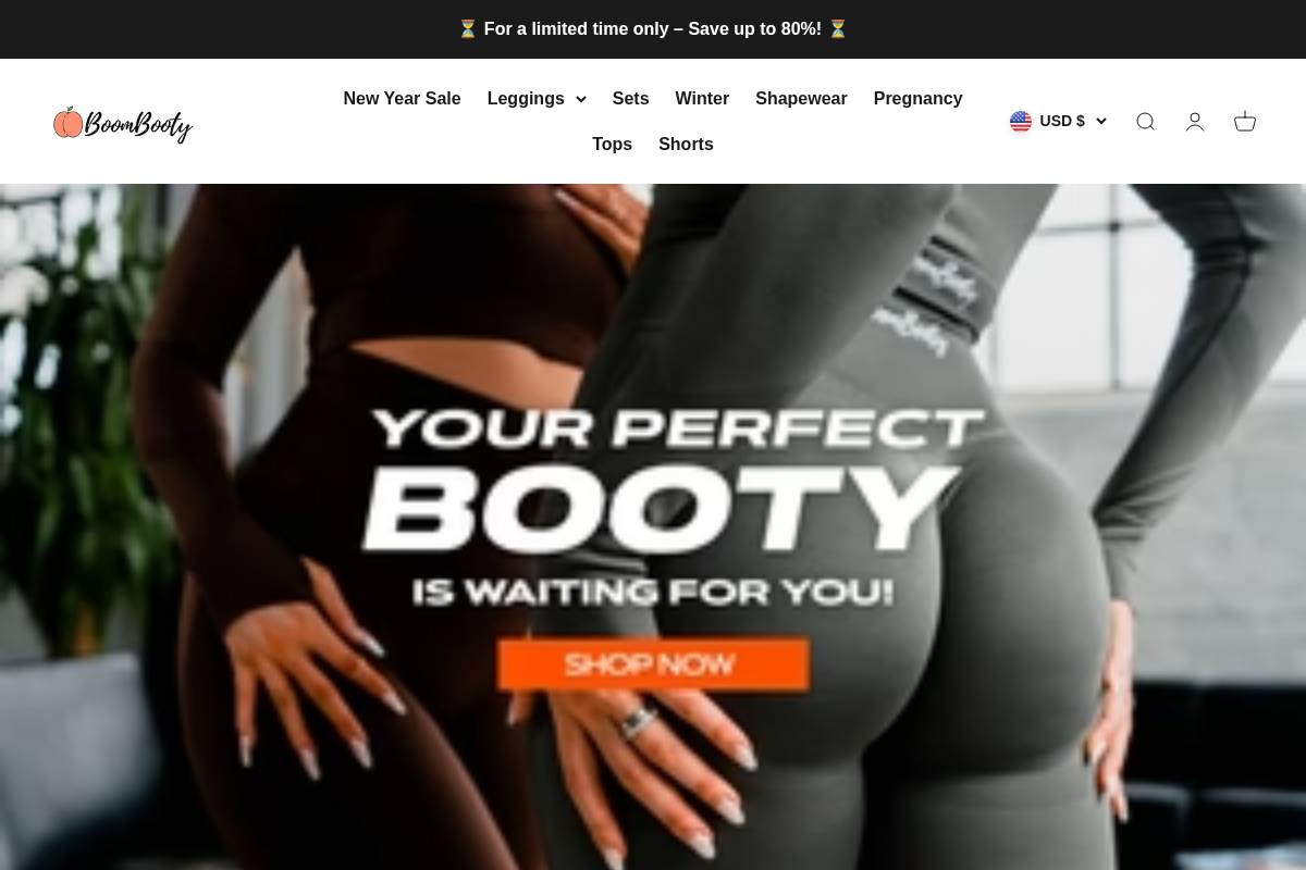 boombooty.com homepage screenshot