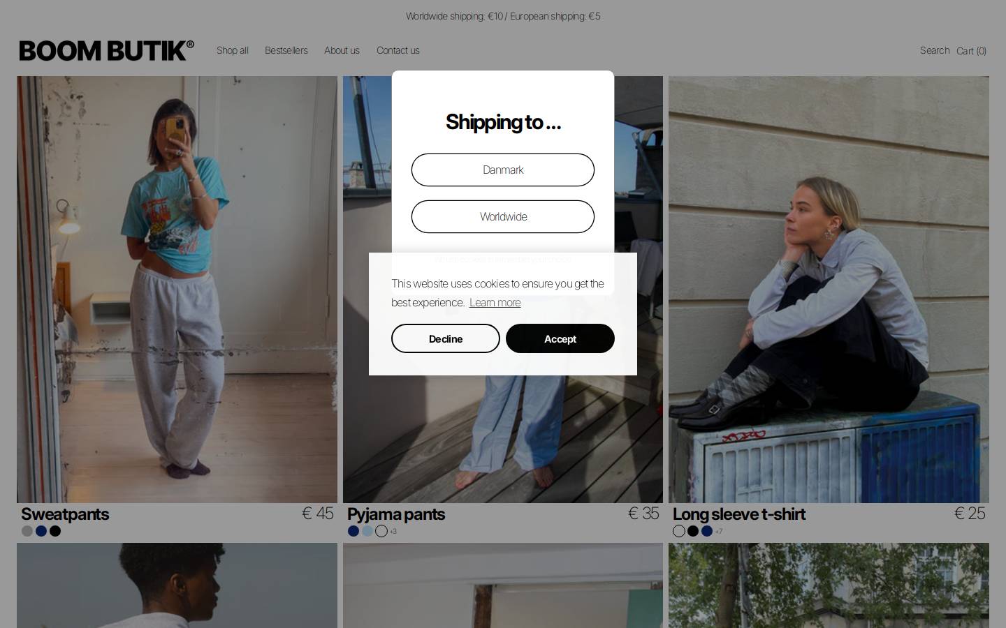 boombutik.com homepage screenshot