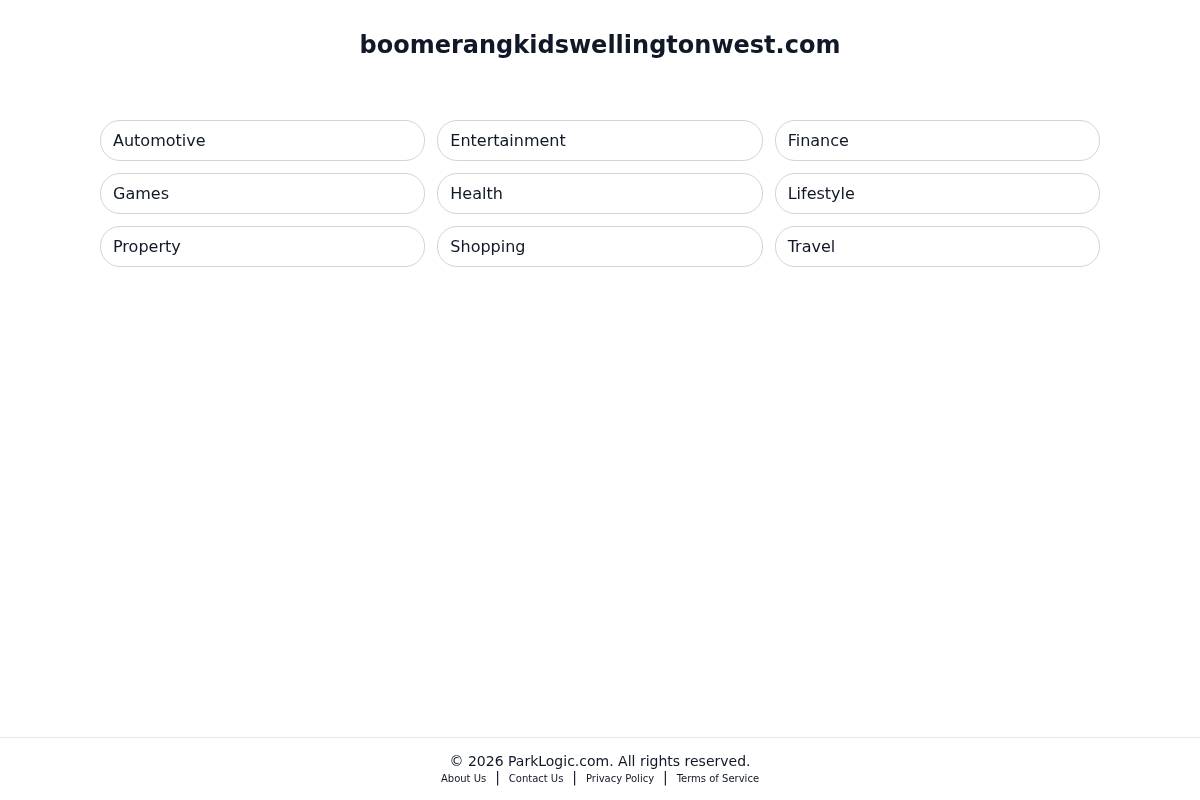 boomerangkidswellingtonwest.com homepage screenshot