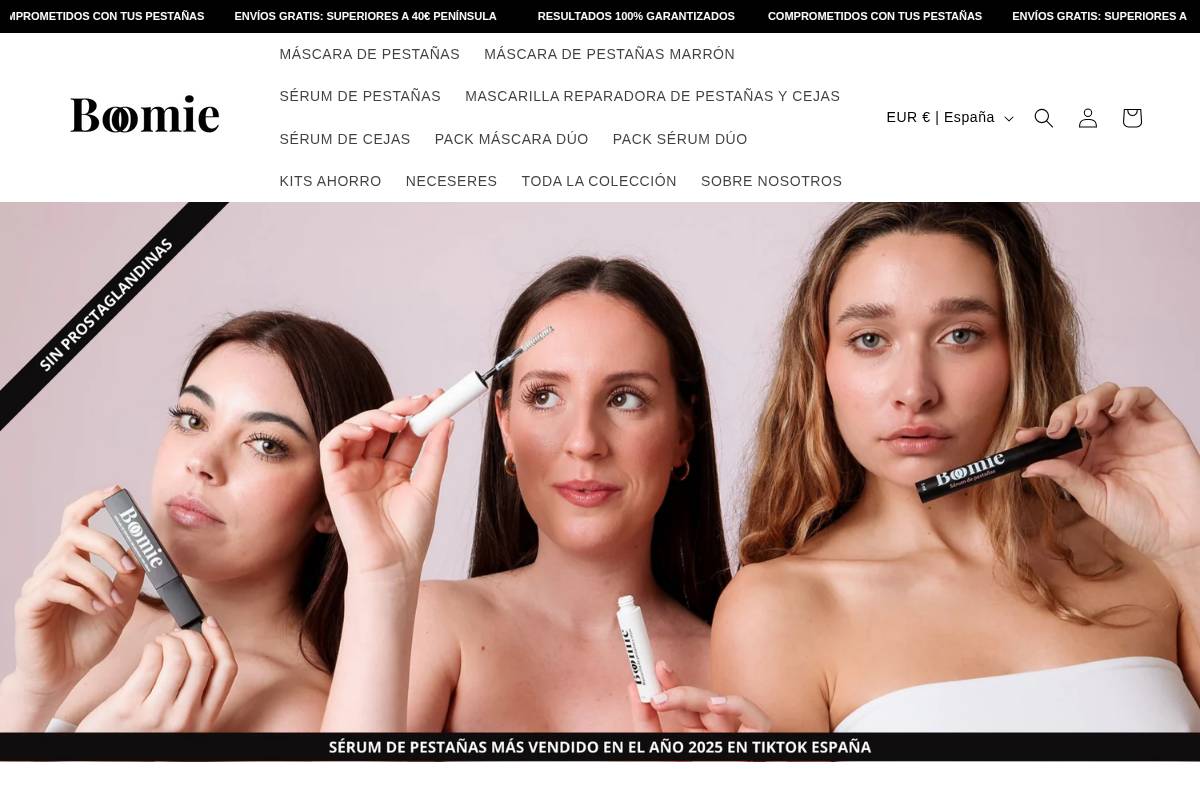 Boomiebrand homepage screenshot
