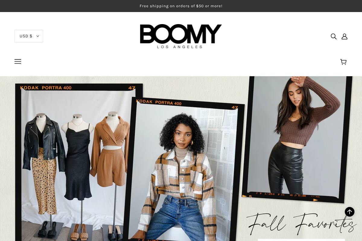 boomyla.com homepage screenshot
