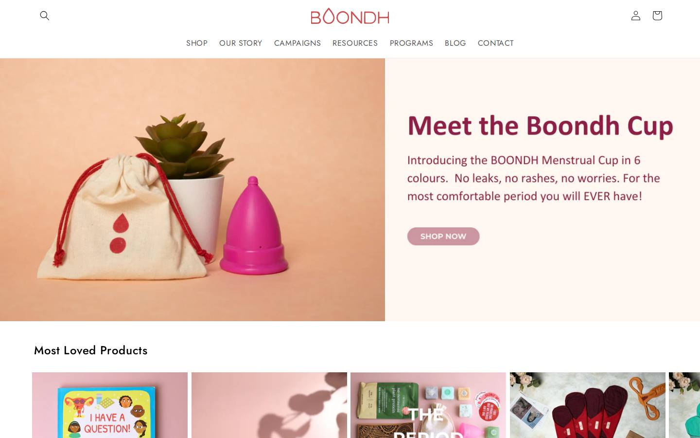 boondh.co homepage screenshot