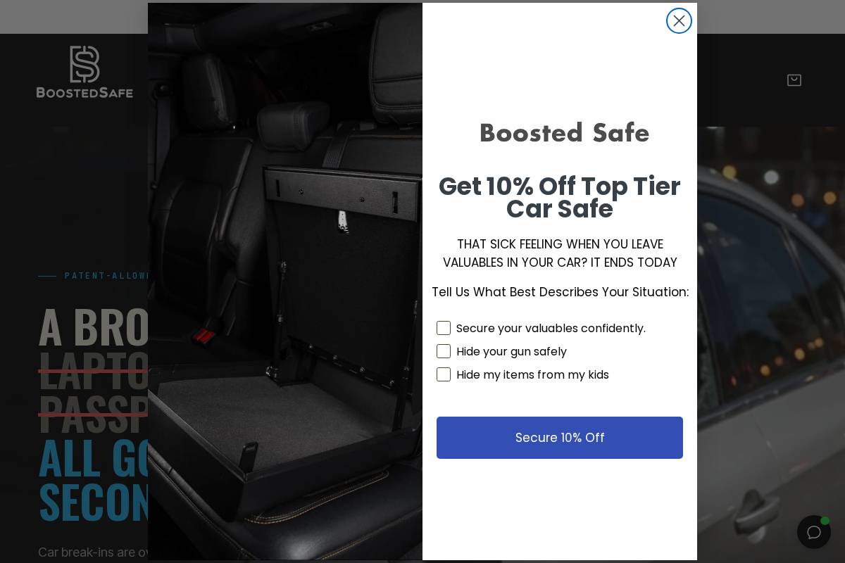 boostedsafe.com homepage screenshot