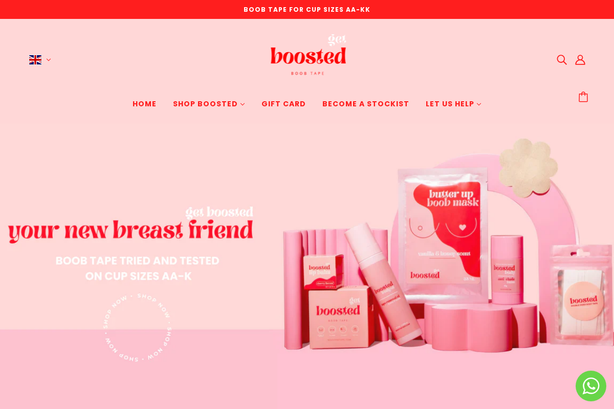 Boosted Tape homepage screenshot