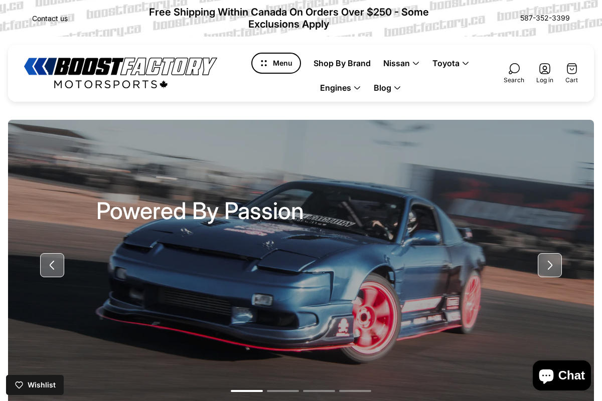 Boost Factory homepage screenshot