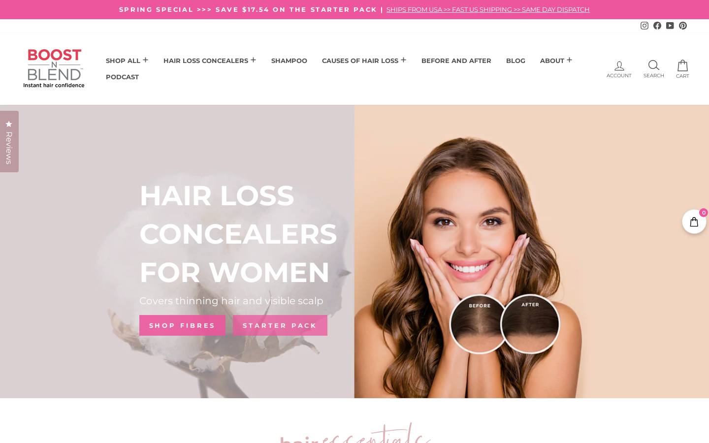 Boost N Blend homepage screenshot