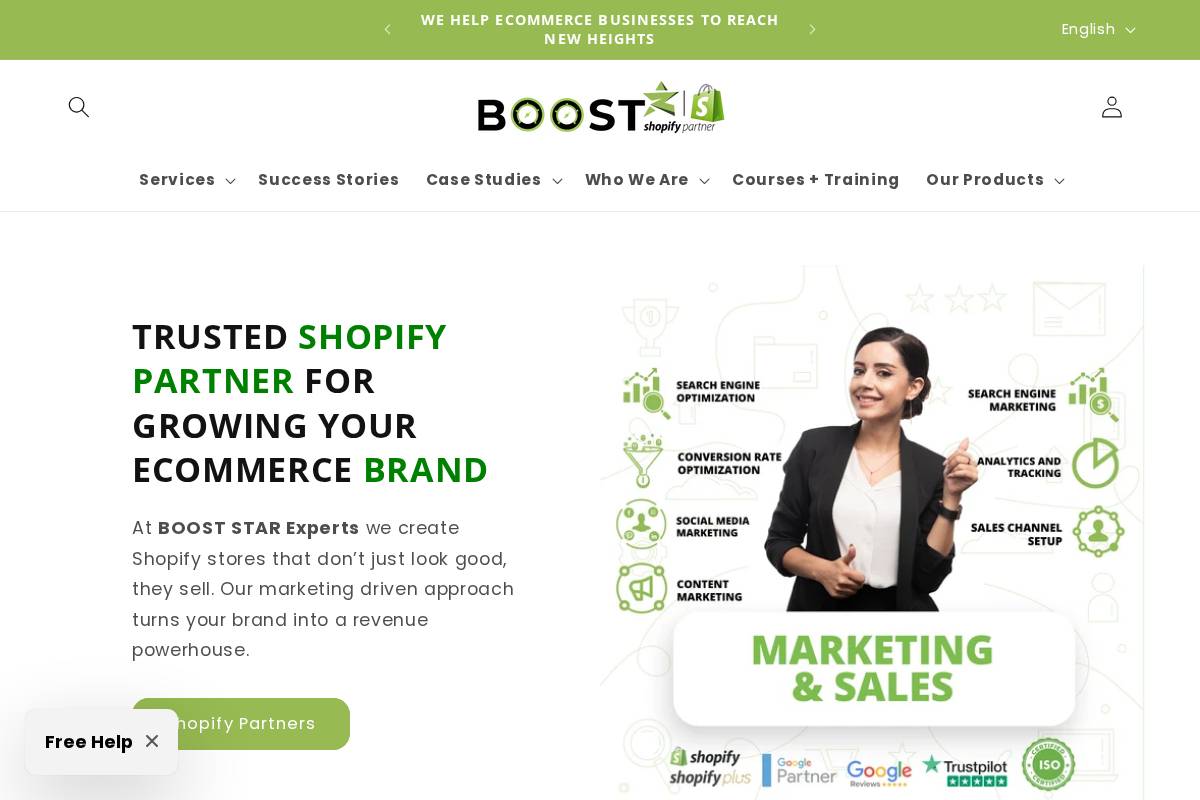 booststar.in homepage screenshot