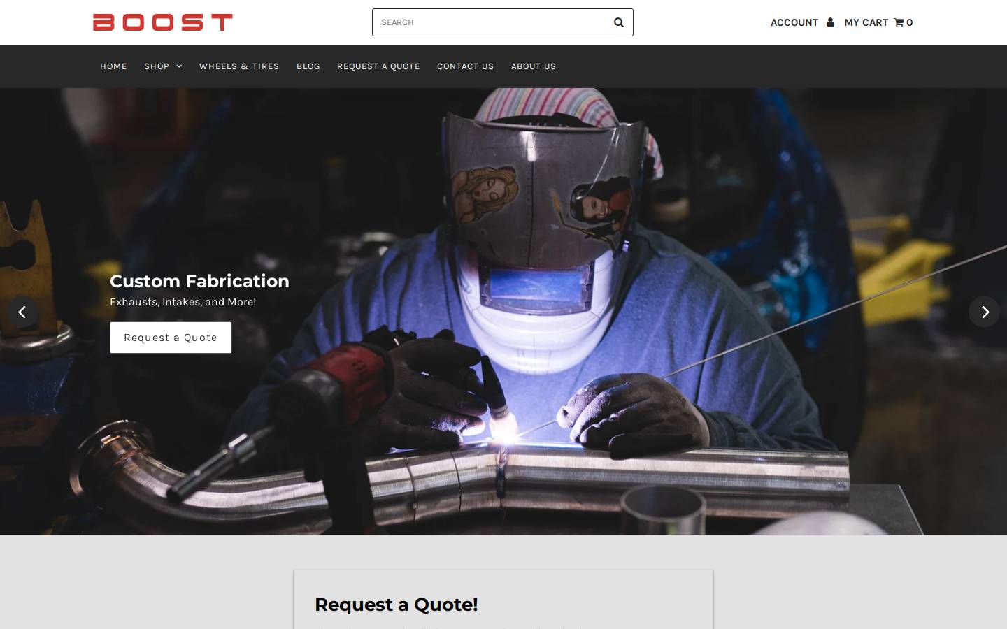 boosttheory.com homepage screenshot