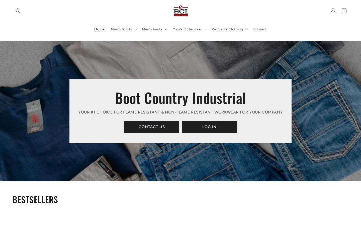 bootcountryindustrialshop.com homepage screenshot