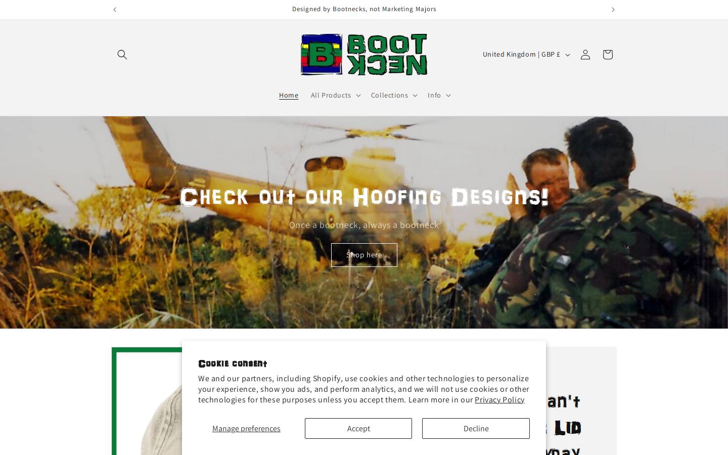 bootneck.org homepage screenshot