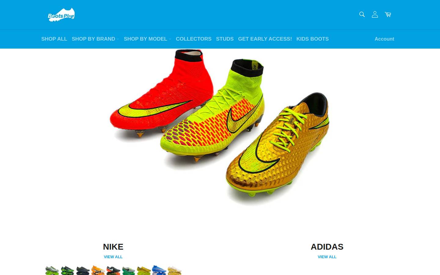 Bootsplug homepage screenshot