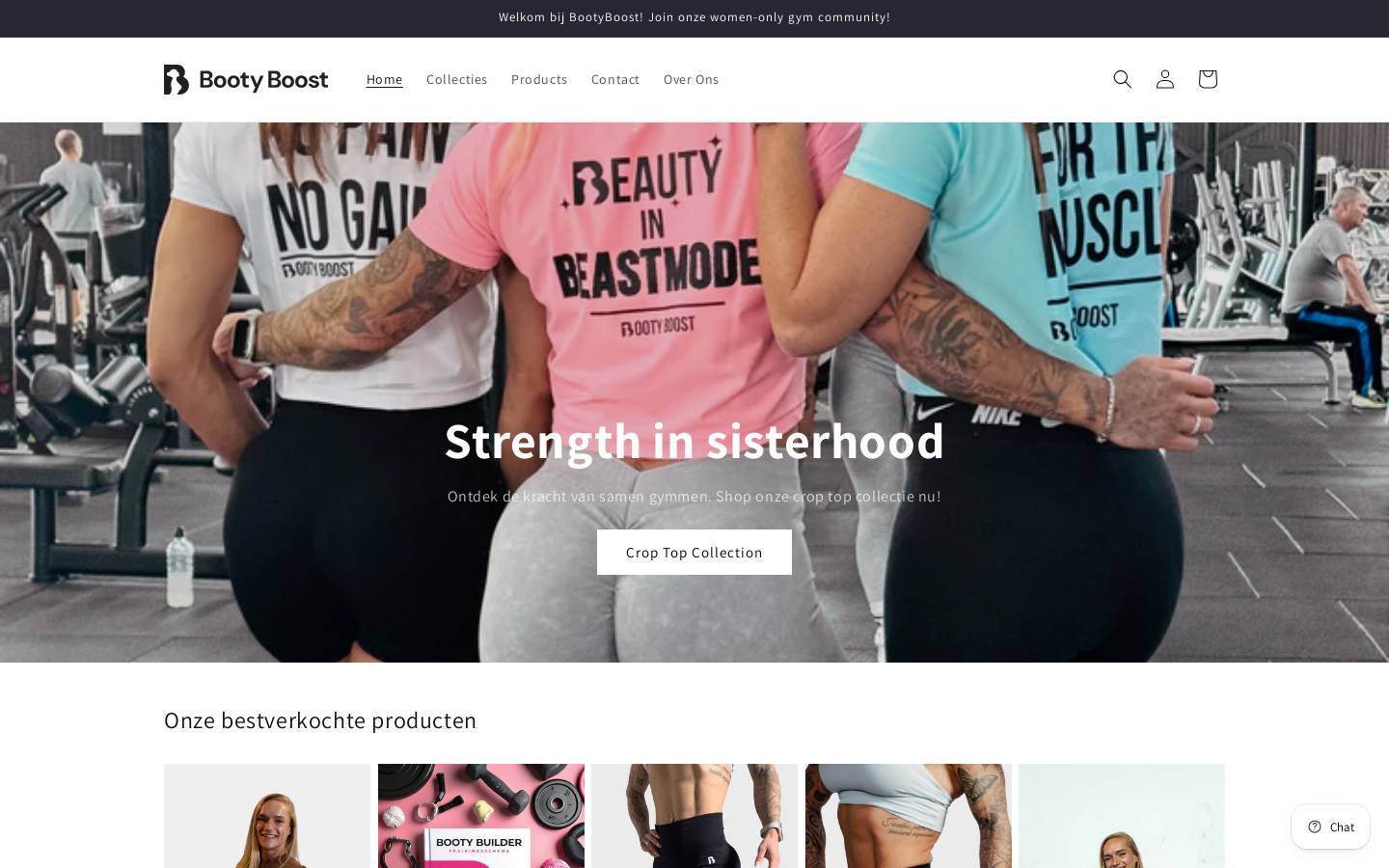 bootybooststore.com homepage screenshot