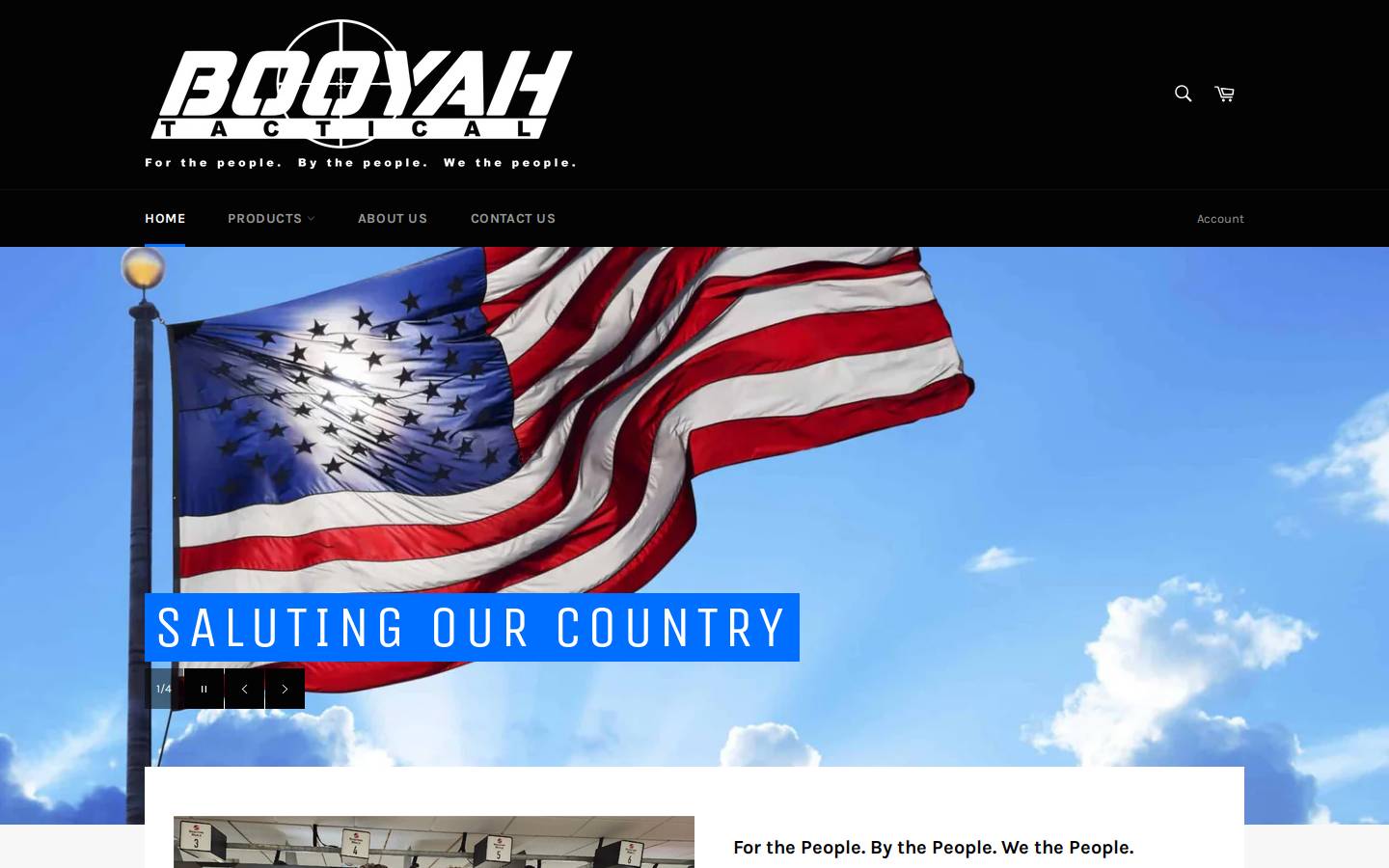 booyahtactical.com homepage screenshot