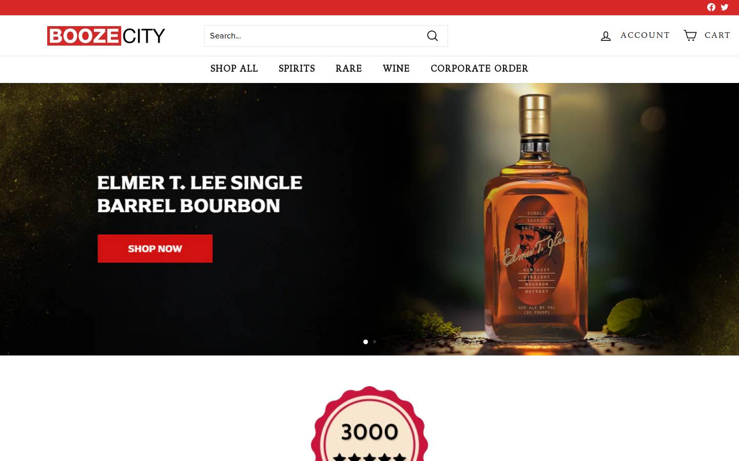 boozecity.com homepage screenshot