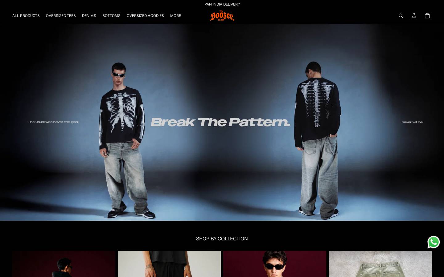 boozeeoriginals.com homepage screenshot