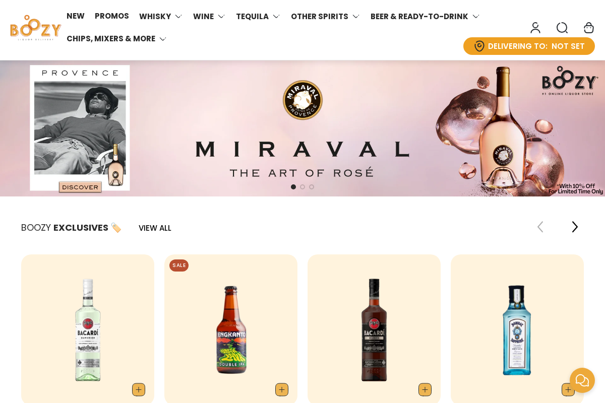 Boozy.ph homepage screenshot