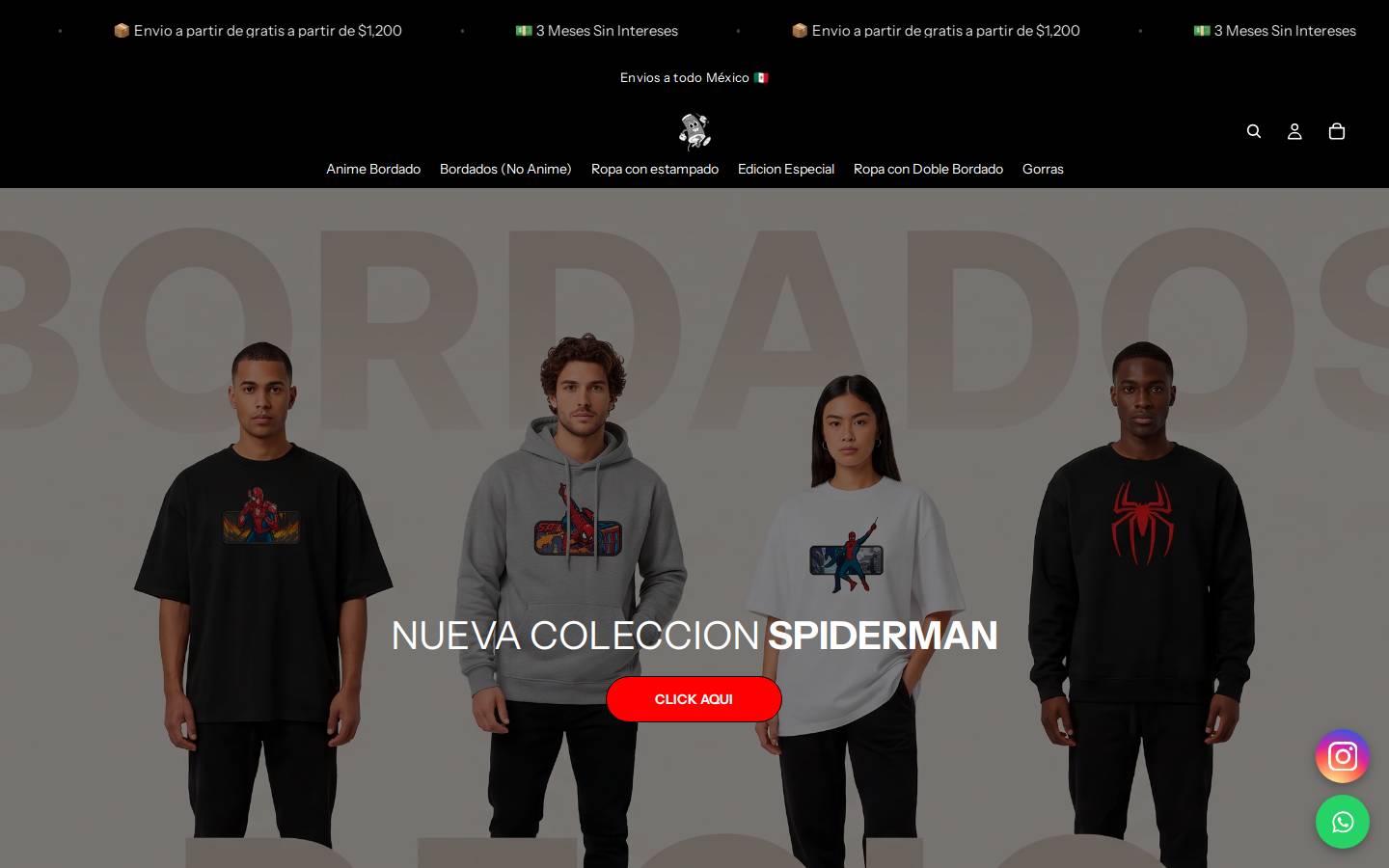 bordadosrecio.com homepage screenshot
