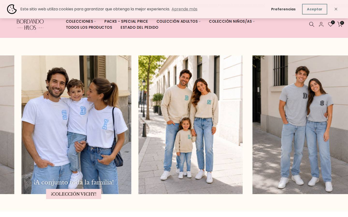 bordandohilos.com homepage screenshot