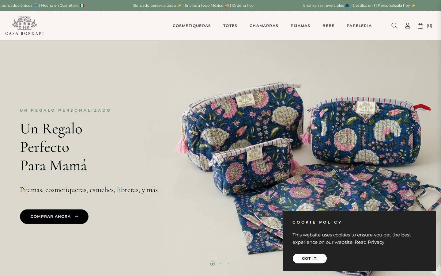 bordari.com homepage screenshot