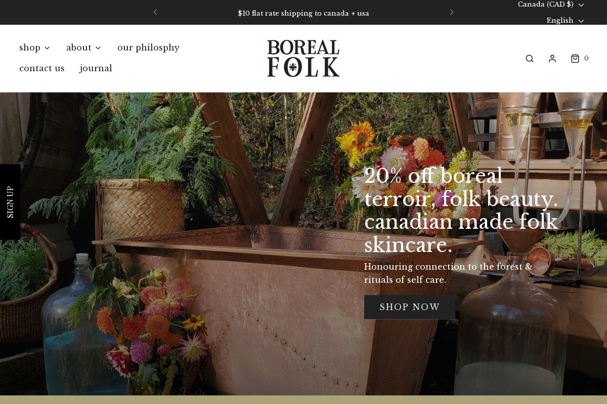Borealfolk homepage screenshot