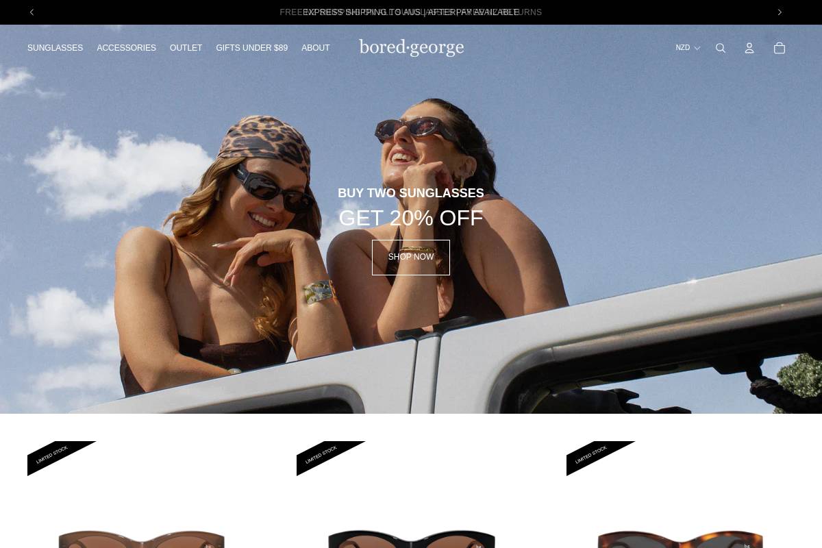 bored·george homepage screenshot