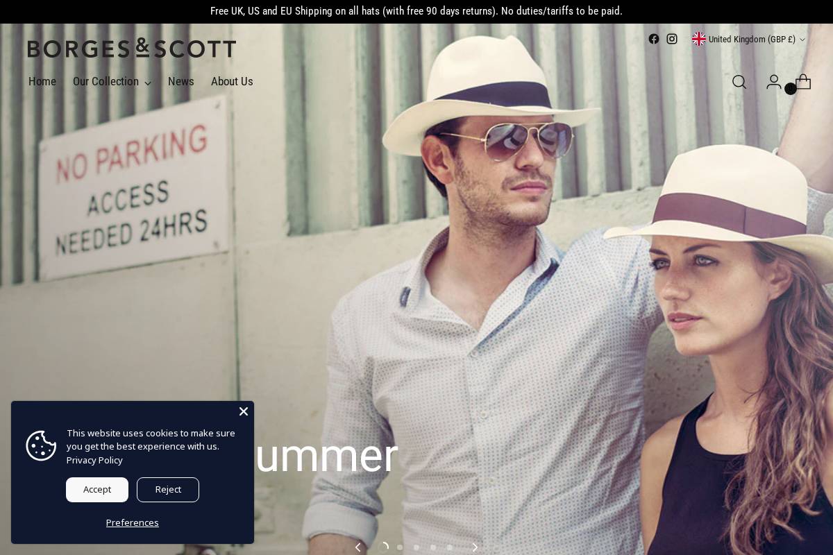 borgesandscott.com homepage screenshot
