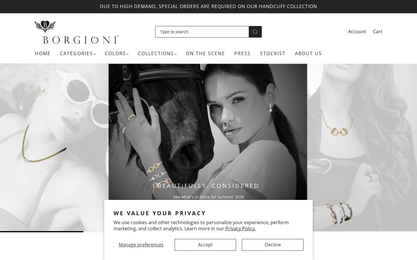 borgionis.com homepage screenshot