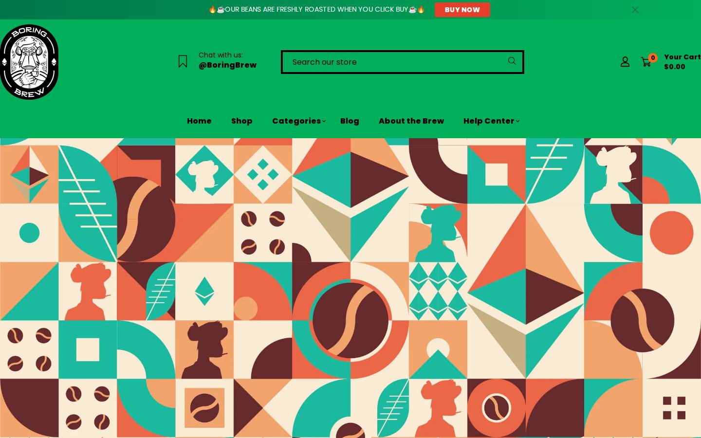 boringbrew.com homepage screenshot